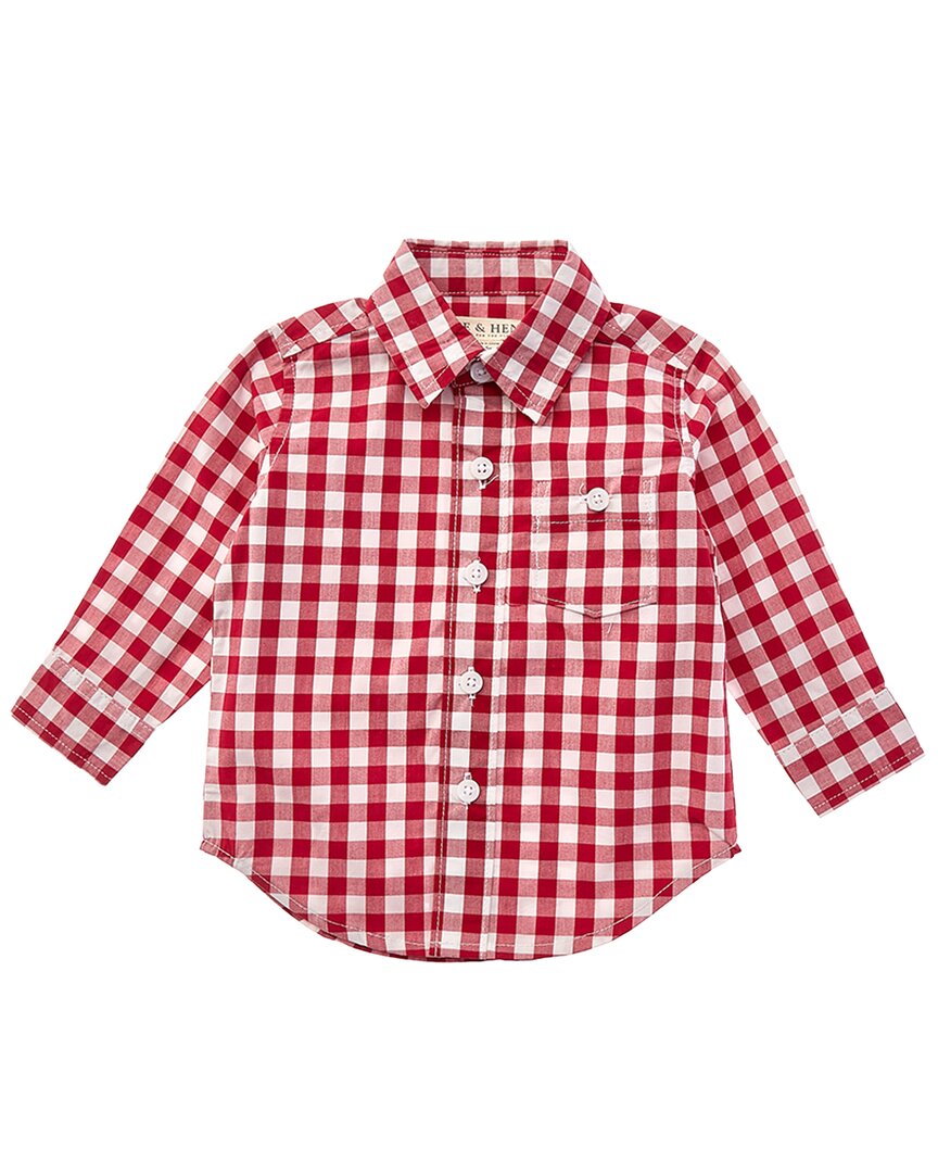 HOPE & HENRY Hope & Henry Poplin Button-Down Shirt