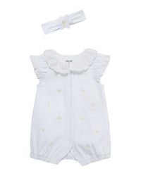 Little Me Little Me Daisy Romper Headband