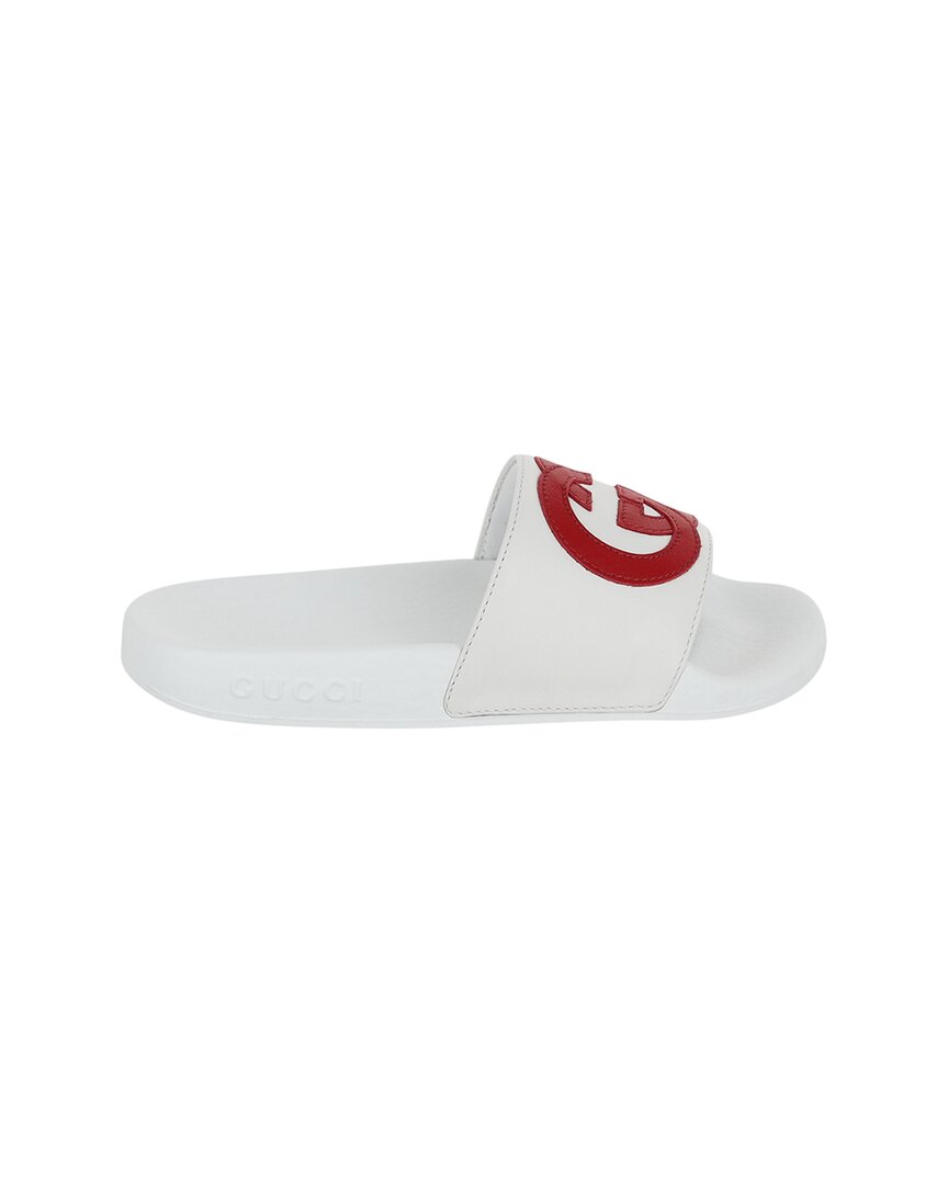Gucci Interlocking G Leather Slide