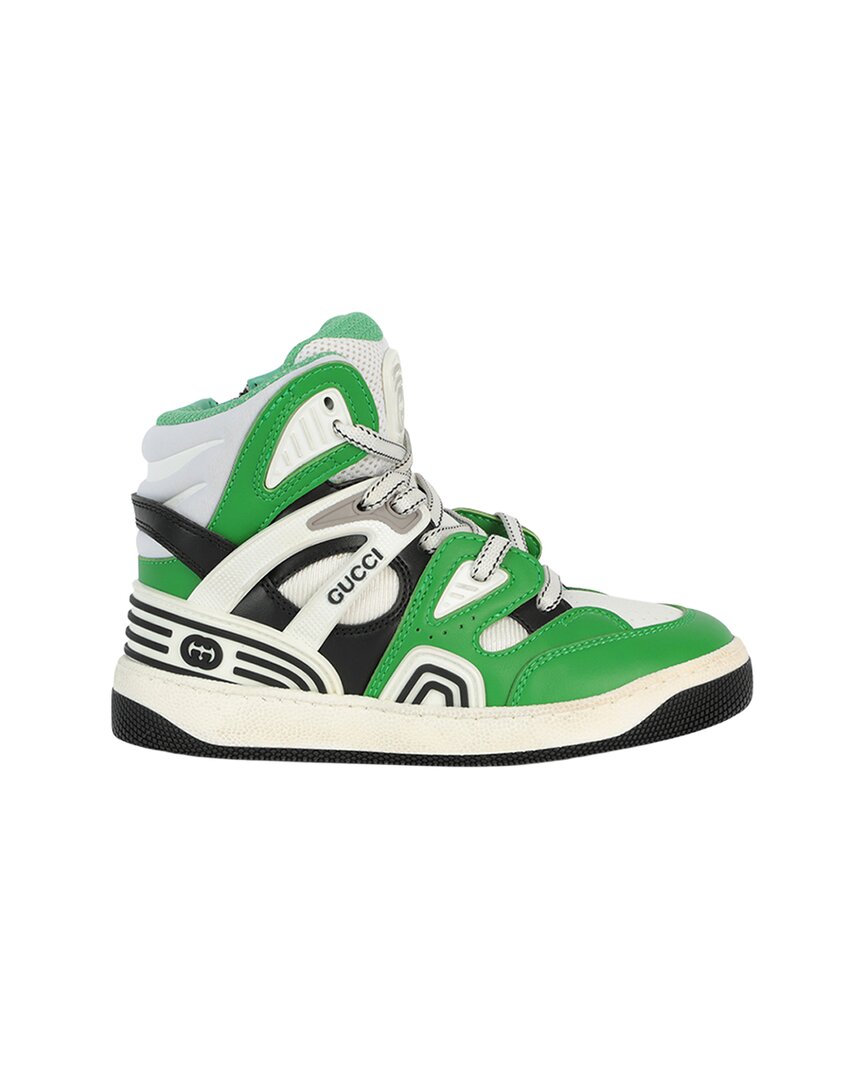 Gucci Basket Leather High-Top Sneaker