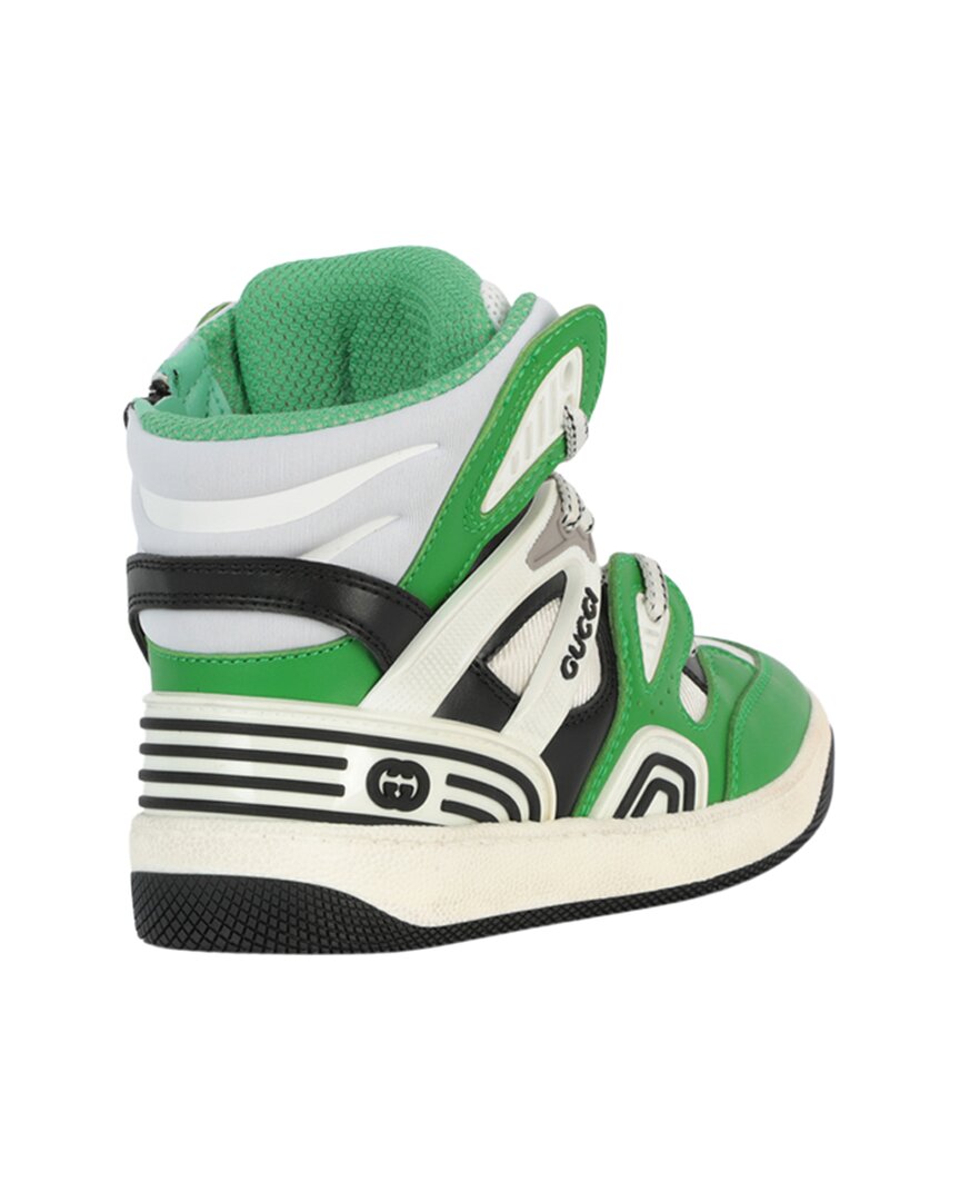 Gucci Basket Leather High-Top Sneaker – Bluefly