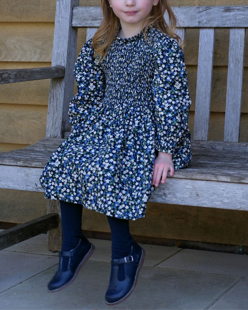 Rachel Riley Rachel Riley Floral Berry Ruched Dress