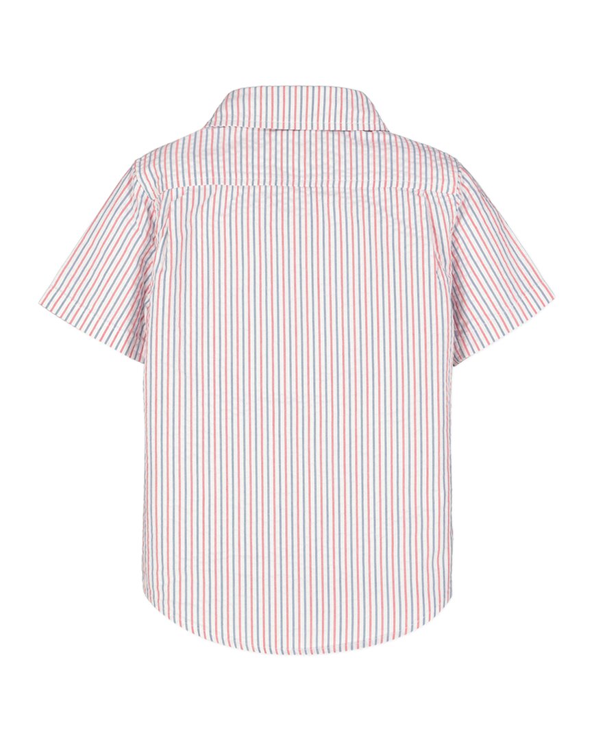 Hope & Henry Seersucker Short Sleeve Shirt