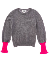 Autumn Cashmere Balloon Sleeve Wool & Cashmere-Blend Sweater
