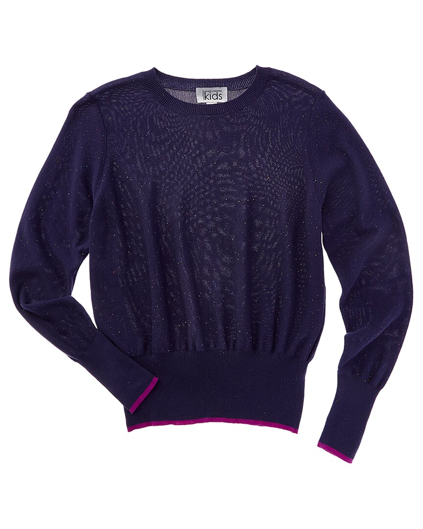 Autumn Cashmere Baby Sequin Cropped Ribbed Sweater