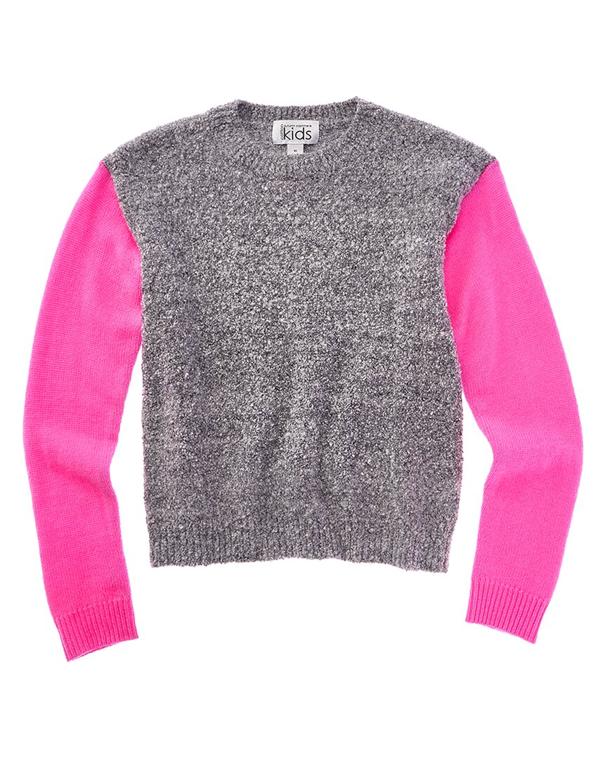 Autumn Cashmere Italian Mixed Media Colorblocked Wool & Cashmere-Blend Sweater