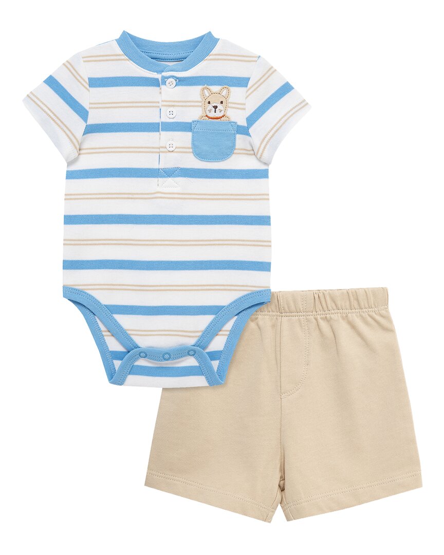Little Me Puppy Short Set