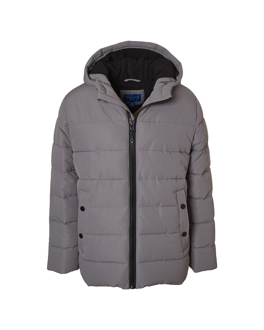 Perry Ellis Solid Ripstop Puffer Jacket