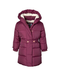 Kensie Girl Sherpa Fleece-Lined Puffer Jacket