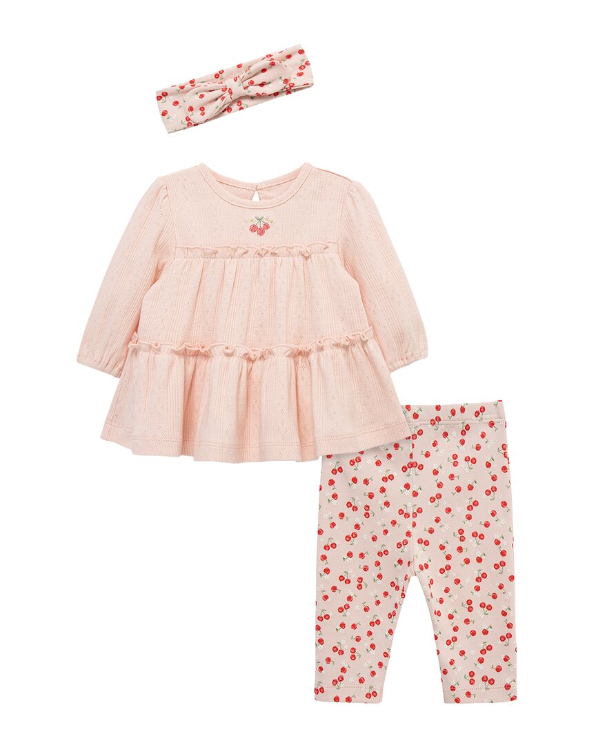 Little Me Cherries Tunic Set Headband