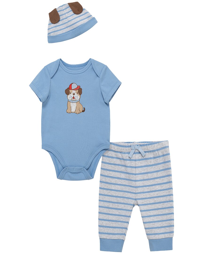 Little Me Puppy Bodysuit Set Hat