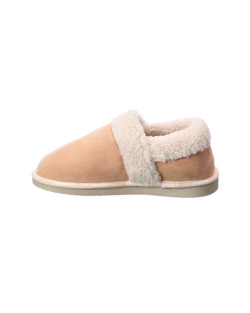 Chloé Suede & Shearling Slipper