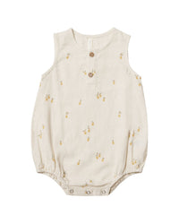 Rylee + Cru Collective Beau Linen-Blend Romper
