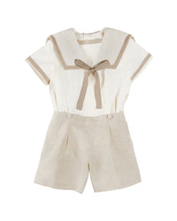 Pepa London Pepa London Waterford Stripe Mariner Collar Top