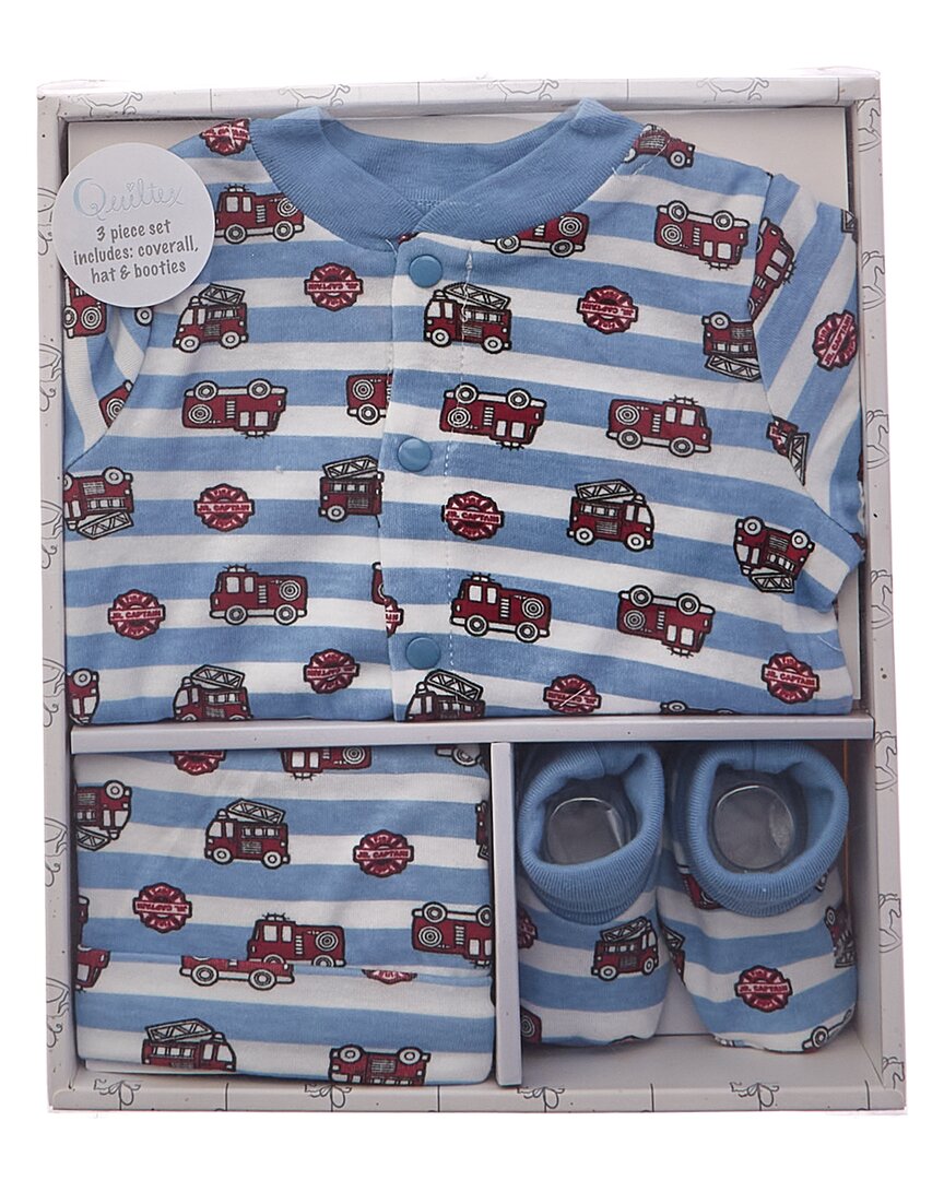 Quiltex Jr. Fire Captain 3Pc Layette Box Set