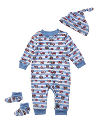 Quiltex Jr. Fire Captain 3Pc Layette Box Set