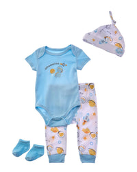 Quiltex Astrosaurus 4Pc Layette Box Set