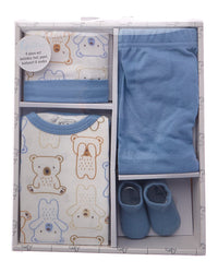 Quiltex Bears 4Pc Layette Box Set