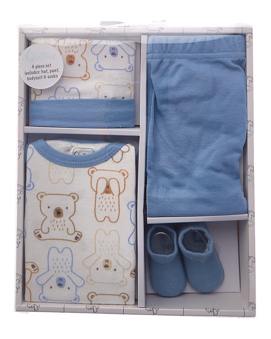 Quiltex Bears 4Pc Layette Box Set