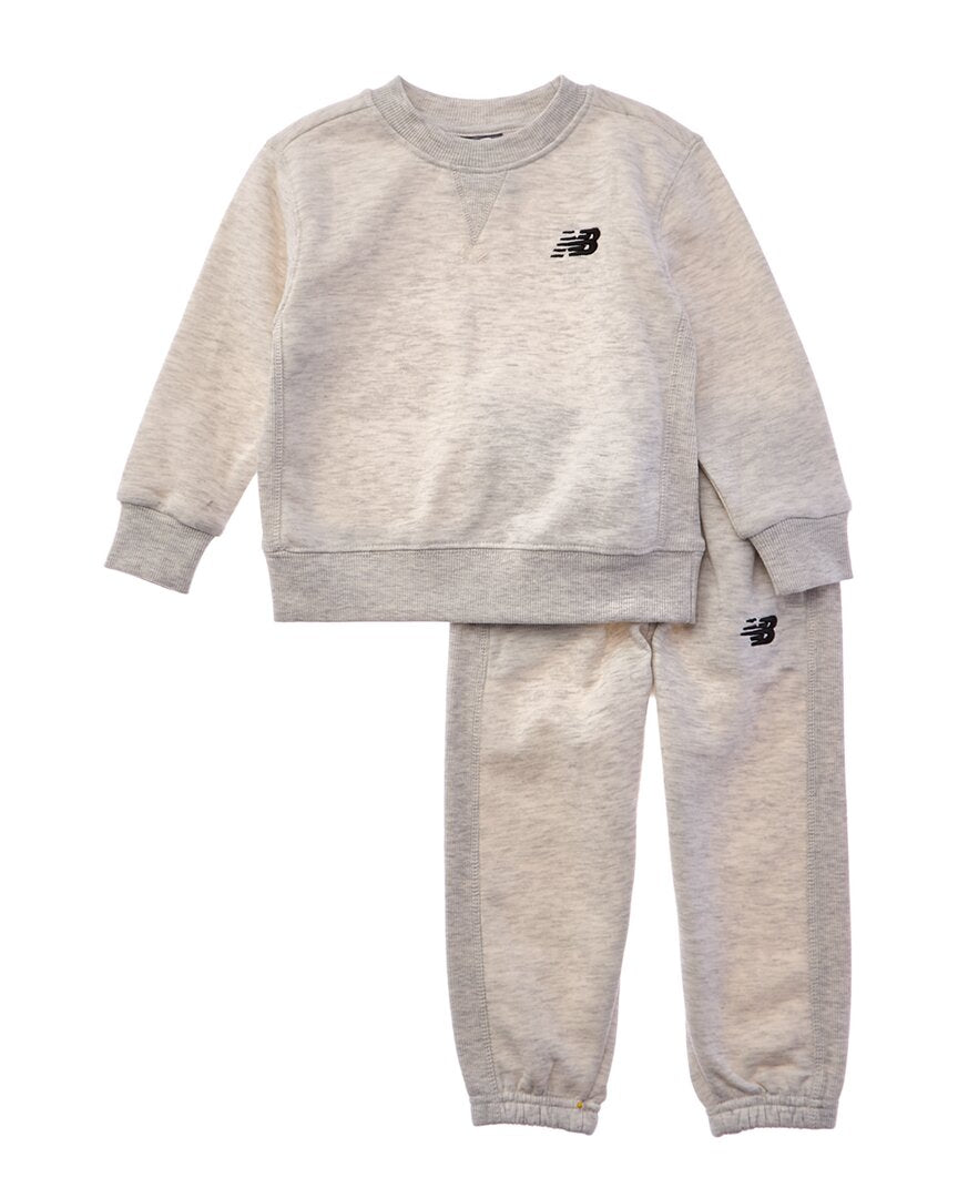 New Balance 2Pc Fleece Pullover & Jogger Set