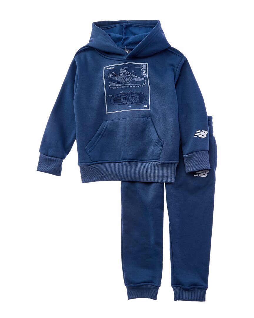 New Balance 2Pc Fleece Hoodie & Jogger Set