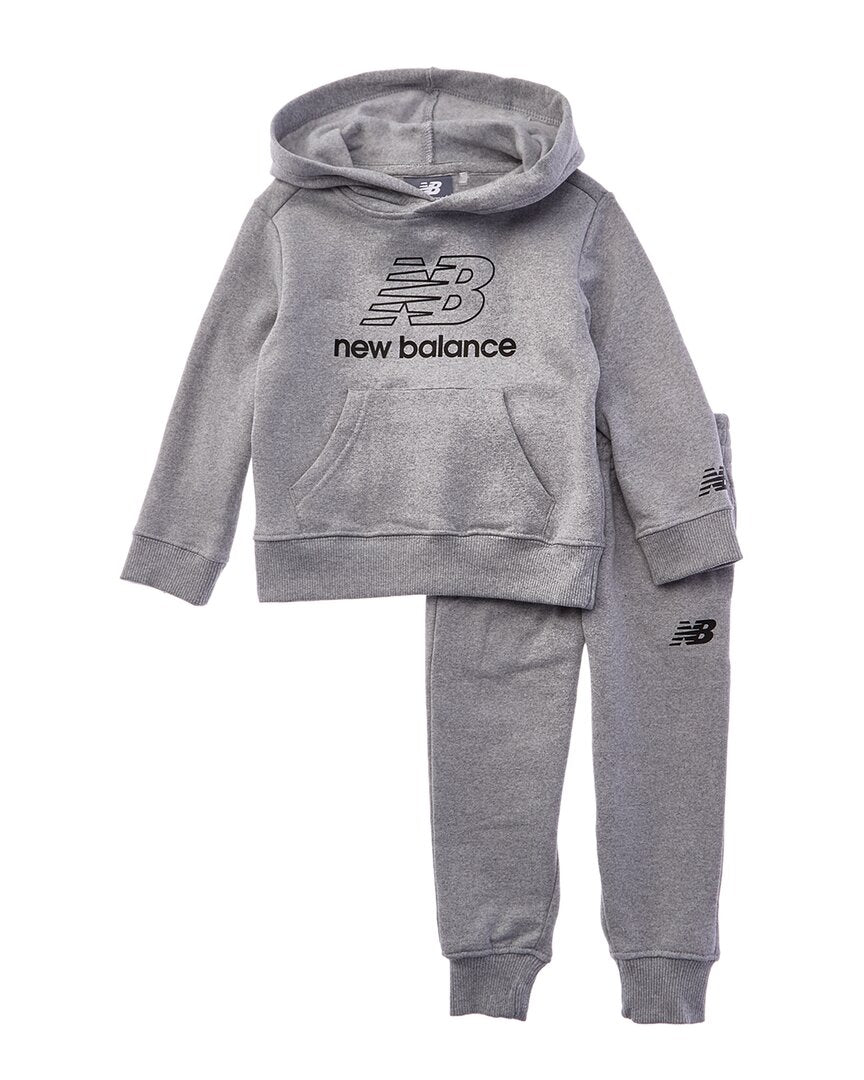 New Balance 2Pc Fleece Hoodie & Jogger Pant Set