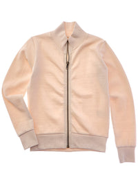 Vintage Havana Ribbed Mock Neck Zip Jacket