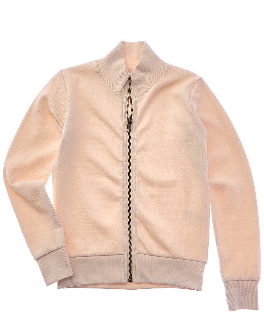 Vintage Havana Ribbed Mock Neck Zip Jacket