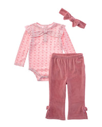 Juicy Couture 3Pc Bodysuit, Pant & Headband Set