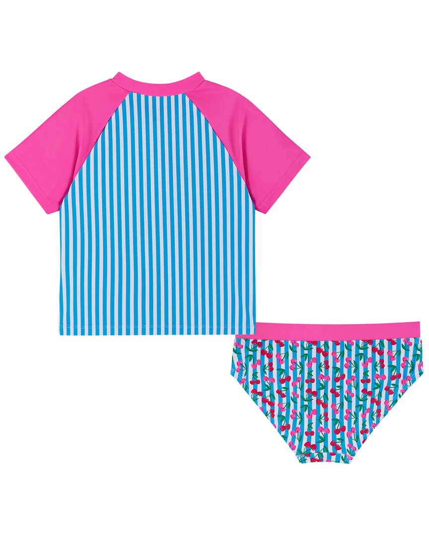 Andy & Evan Cherry Stripe Rashguard Set