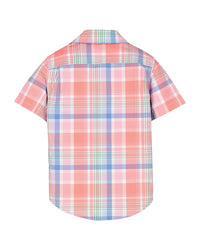 Hope & Henry Stretch Poplin Short Sleeve Shirt