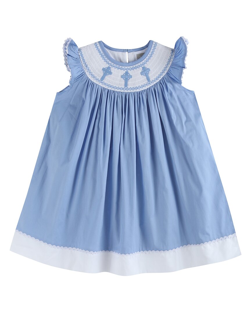 Lil Cactus Crosses Smocked Bishop Dress