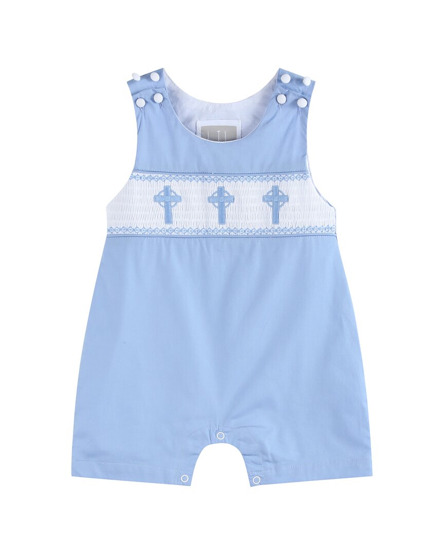 Lil Cactus Crosses Smocked Shortall
