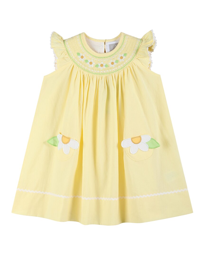 Lil Cactus Pocketed Smocked Bishop Dress