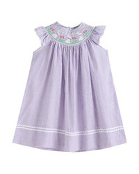 Lil Cactus Easter Bunny Smocked Bishop Dress