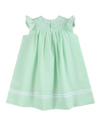 Lil Cactus Easter Bunny Smocked Bishop Dress