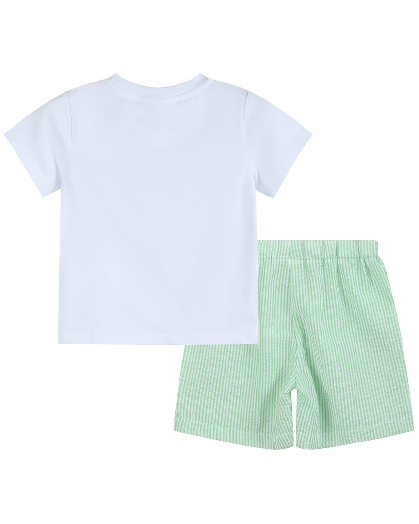 Lil Cactus Short & Easter Bunny Smocked Shirt Set