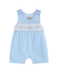 Lil Cactus Easter Smocked Shortalls
