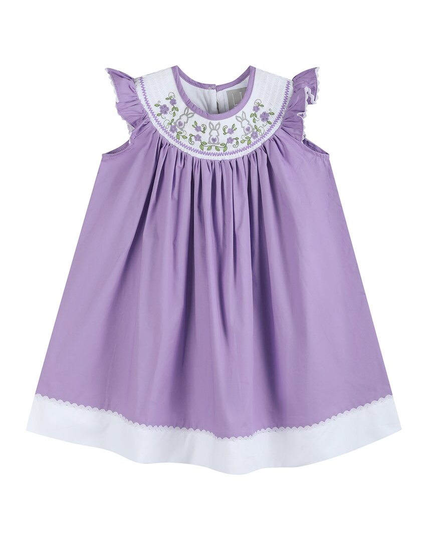 Lil Cactus Bunny Smocked Bishop Dress