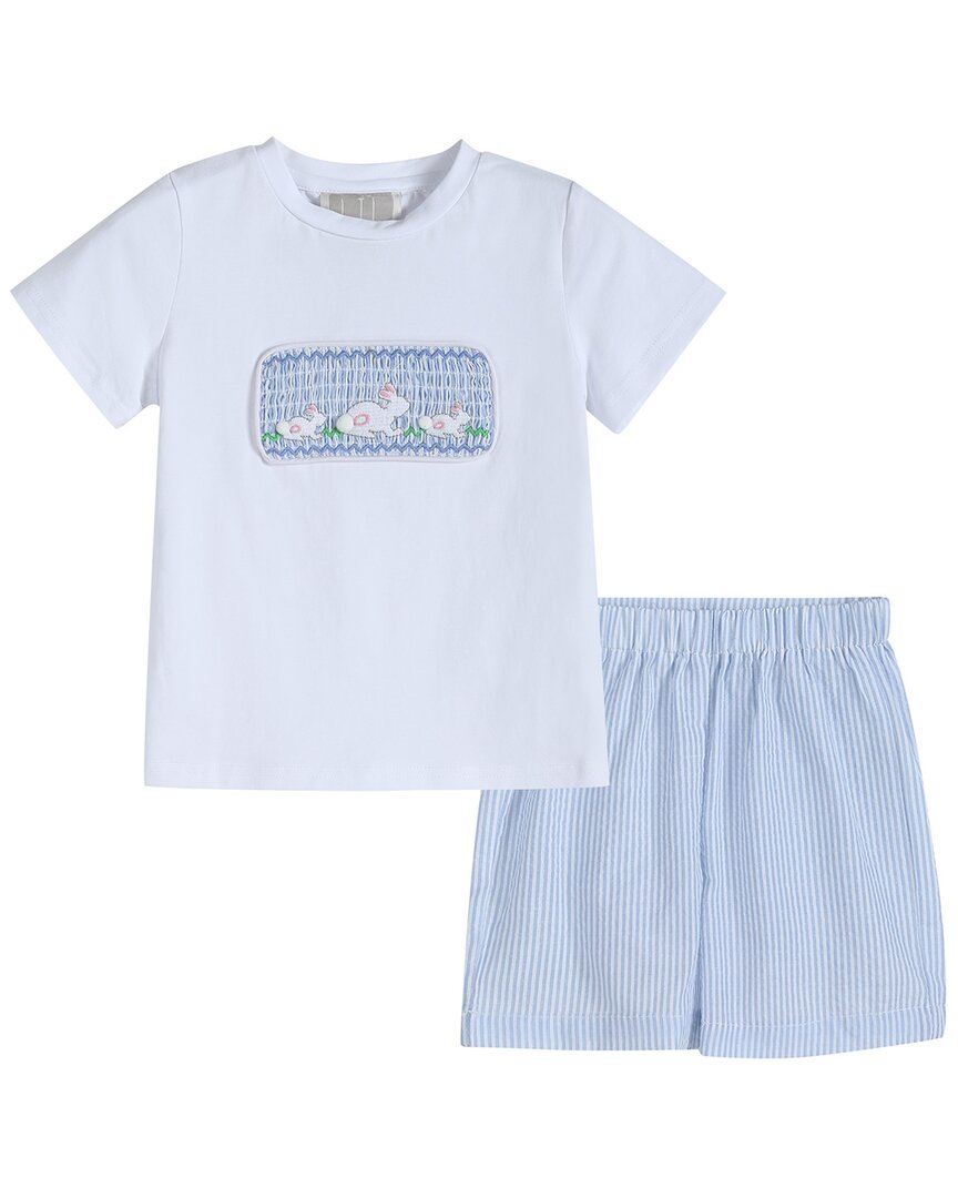 Lil Cactus Bunnies Smocked Shirt & Short Set