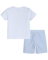 Lil Cactus Bunnies Smocked Shirt & Short Set
