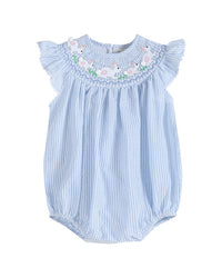 Lil Cactus Bunny Smocked Flutter Romper