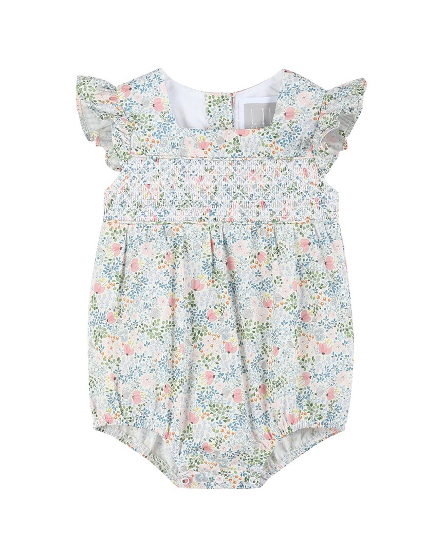 Lil Cactus Print Smocked Futter Romper