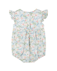 Lil Cactus Print Smocked Futter Romper