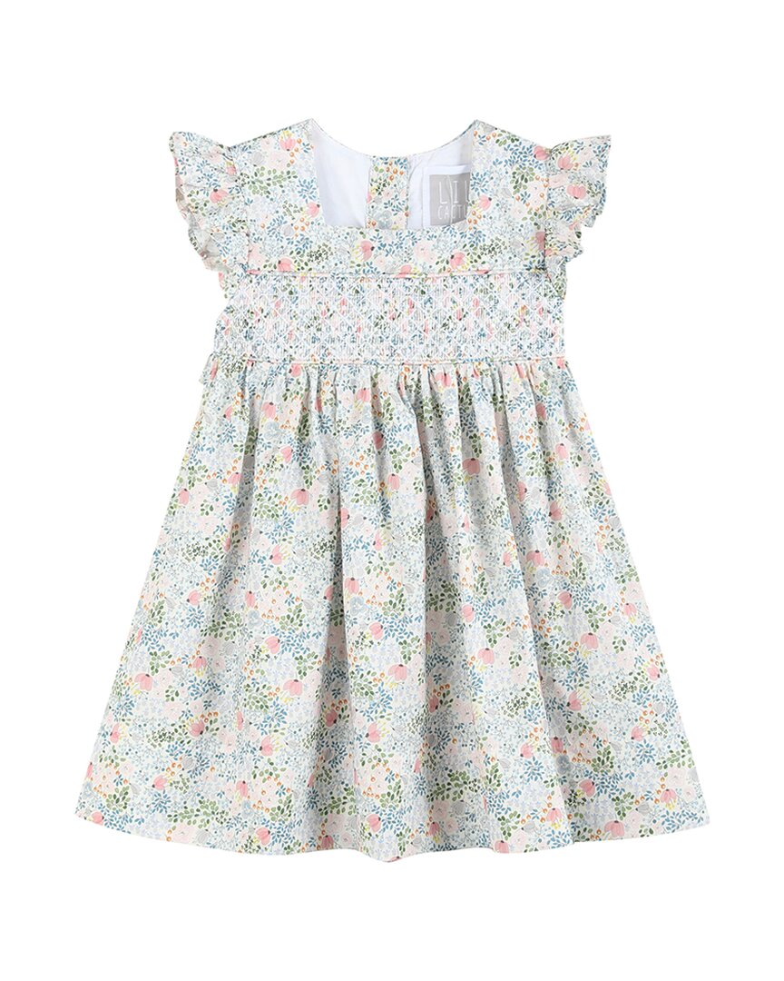 Lil Cactus Print Smocked Flutter Dress