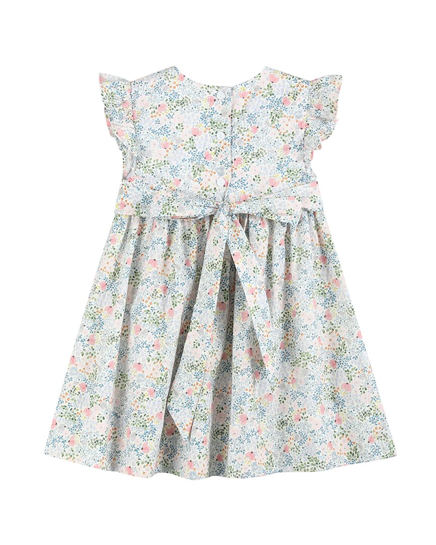 Lil Cactus Print Smocked Flutter Dress