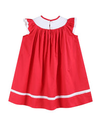 Lil Cactus Lace Smocked Bishop Dress