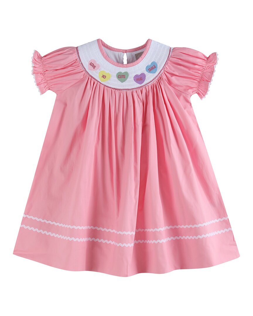 Lil Cactus Heart Smocked Bishop Dress