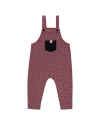 Turtledove London Seedling Print Easy Fit Dungaree