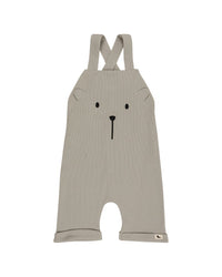 Turtledove London 3D Bear Rib Shortie Dungaree